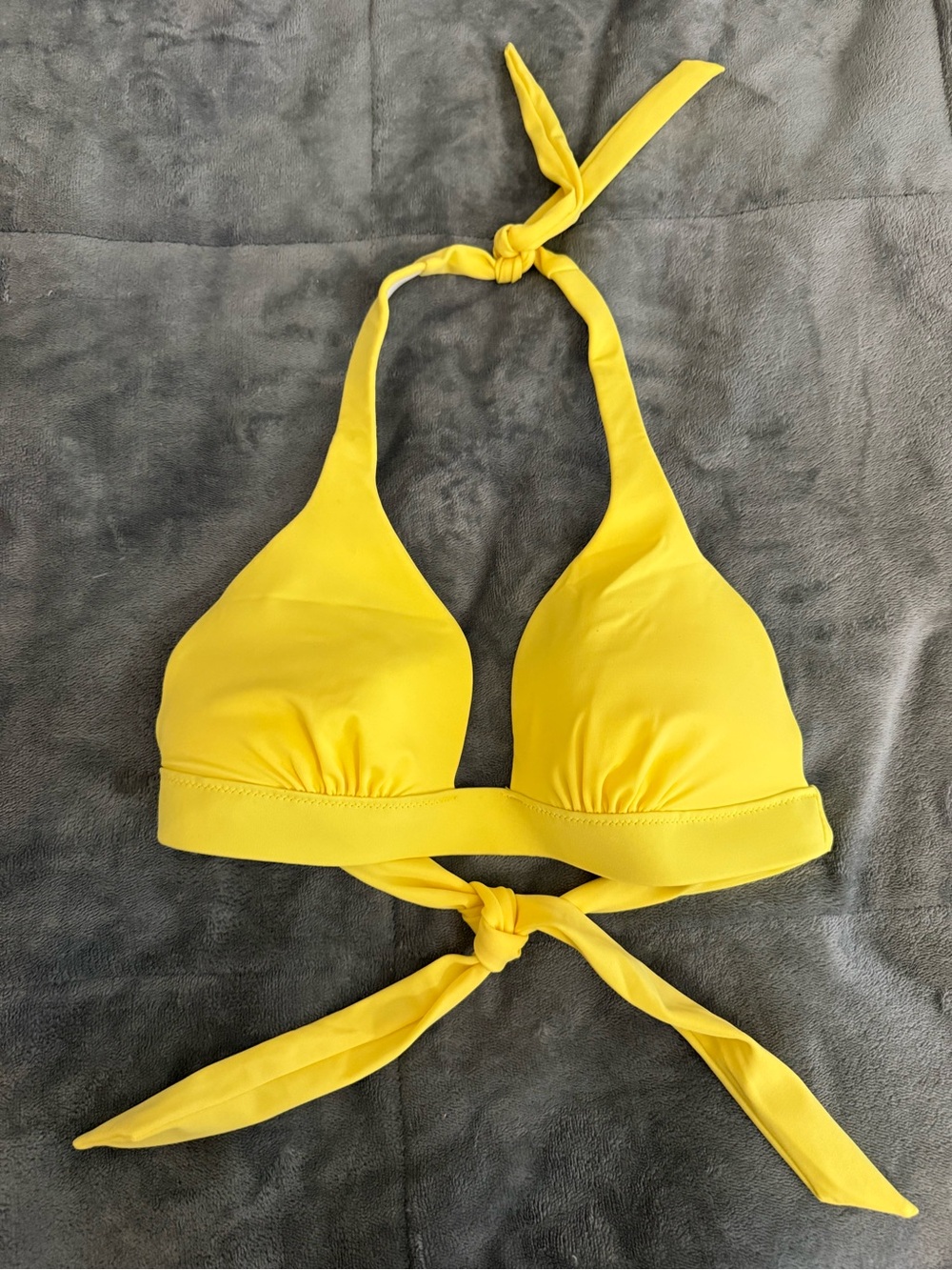 Victoria’s Secret Yellow Halter Bikini Top